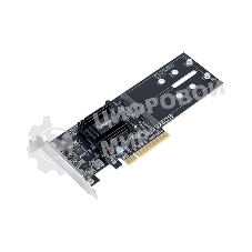 Адаптер Synology M.2 SSD-Sata, LP PCIe 2.0x8 (for DS1517+, DS1817+, DS3018xs, FS1018, RS1219+, for all xs/xs+ models) up to 2xSSD M.2 SATA