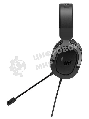 Гарнитура ASUS TUF Gaming H3 чёрный/серый, проводная, mini jack 3.5 мм, регулятор громкости, отключаемый микрофон