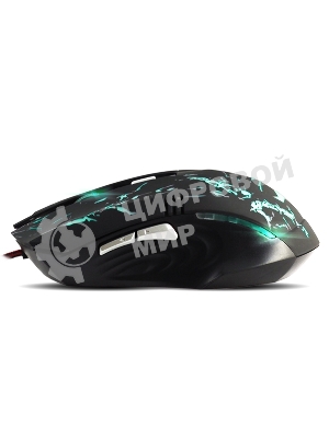 Мышь проводная Crown Gaming CMXG-600 черный, 2200 dpi, USB, кнопки - 6