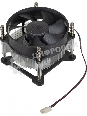 Кулер для процессора DEEPCOOL CK-11508 PWM черный, 92 мм, алюминий, 2200 об/мин, 30.1 дБ, 4 pin, 65 Вт, 70 мм
