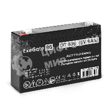 Аккумуляторная батарея ExeGate DT 609 (6V 9Ah, клеммы F1)