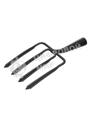 Вилы копальные 4-х рогие, 190x220 мм, широкий зуб, удлиненная тулейка, без черенка (АРТИ)