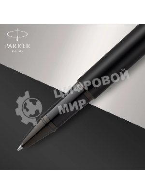 Ручка роллер Parker IM Achromatic T317 (CW2127743) Matt Black, F, черные чернила, подарочная коробка