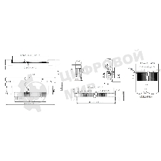 Разъем FPC Half Coverage Bottom Contact 0.5K-BX-16PWB 16 pin высота 2мм шаг 0,5мм