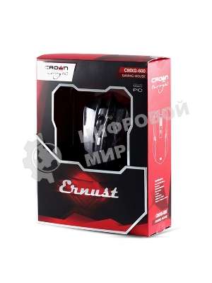 Мышь проводная Crown Gaming CMXG-600 черный, 2200 dpi, USB, кнопки - 6