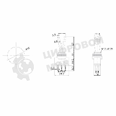 Тумблер Rexant 12V 20А (3c) ON-OFF однополюсный с красной подсветкой