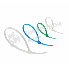 Набор хомутов-стяжек нейлоновых Rexant 100, 150, 200 мм, цветные, НХ-1, тубус 200 шт.