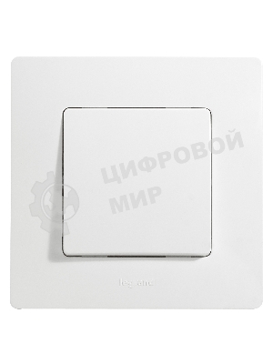 Выключатель 10АХ, на винтах, бел. ETIKA 