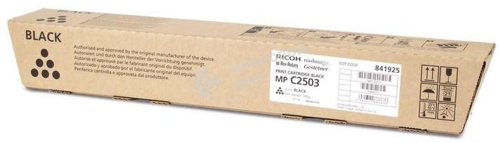 Картридж лазерный Ricoh type MPC2503 черный для Aficio MP C2003SP/C2503SP/C2003ZSP/C2503ZSP/C2011SP 15000 отпечатков