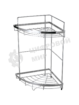 Полка угловая двухъярусная Рыжий кот COZY-CR-2, размер: 24,5*24,5*38см