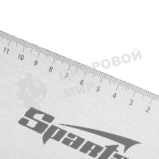 Ножовка по дереву Sparta 400 мм, 7-8 ТРI, каленый зуб, линейка, деревянная рукоятка