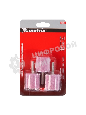 Шарошка Matrix абразивная, цилиндр, 32x32x6, F46, 3шт 76016