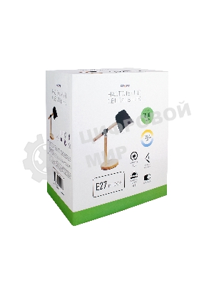 Светильник настольный СТАРТ CT83, E27, до 40Вт, 1,5м, черный