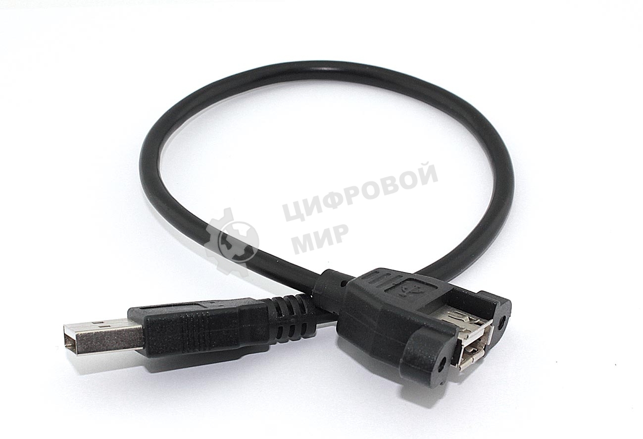 Кабель USB 2.0 для монтажа на корпус 30 см