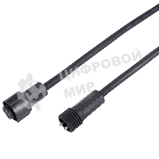 Удлинитель (шнур) Neon-night для светодиодных гирлянд 3 м черный ПВХ Professional