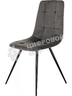 Стул для дома Бюрократ CH-K1 т.серый Holland 18 металл черный на ножках