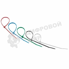 Хомут-стяжкa нeйлонoвая Rexant 250x3,6 мм, цветная, упаковка 25 шт.