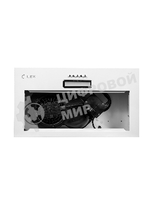 Вытяжка встраиваемая LEX GS Bloc LIGHT 600 белый управление: кнопочное (1 мотор)