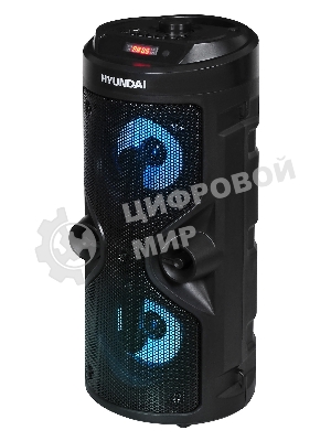 Минисистема Hyundai H-MC150 черный 50Вт/FM/USB/BT/SD/MMC