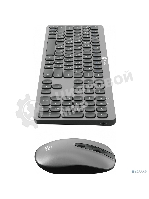 Комплект клавиатура+мышь Oklick 300M беспроводной, USB, 1600 DPI, серый/чёрный