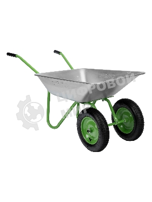 Тачка садовая Сибртех 2-х колесная, грузоподъемность 120 кг, объем 65 л