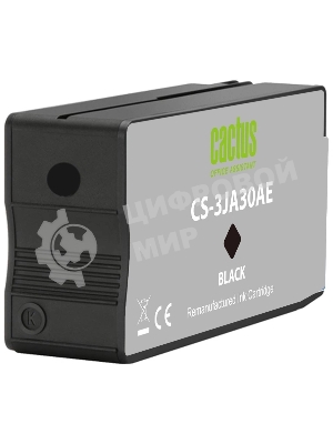Картридж струйный Cactus CS-3JA30AE 963XL (есть ограничения по прошивке) черный (58 мл) для HP OfficeJet Pro 9010/9010e/9012/9014/9015/9016/9019