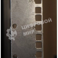 Шкаф серверный напольный 42U (800 1200) дверь перфорированная, задние двойные перфорированные, черный