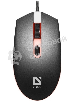 Мышь проводная Defender Dot MB-986 черный, 1600 dpi, USB, кнопки - 4