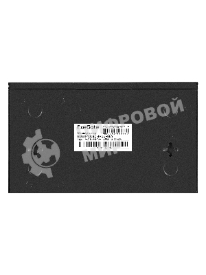 Коммутатор неуправляемый ExeGate EDES-1006D.4PoE-48W (6-портовый UTP 10/100 Base-Tx: 4 порта 802.3af (PoE), мощность PoE: 25W, суммарно 48W, 2 порта RJ45 uplink, настенный/настольный, металлический корпус)
