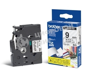 Наклейка ламинированная TZ-E211 (6 мм черн/бел, аналог TZ-211)