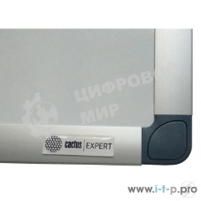 Демонстрационная доска Cactus CS-MBD-120X150 магнитно-маркерная, лак, 120x150 см, алюминиевая рама белый