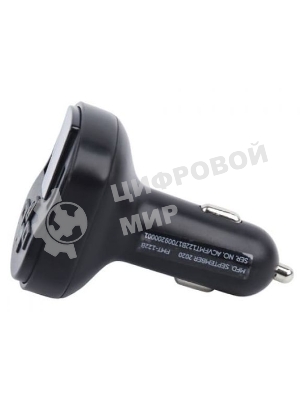 Автомобильный FM-модулятор ACV FMT-122B черный MicroSD BT USB (37576)