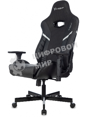 Кресло Knight Thunder 5X черный, экокожа, 120 кг, механизм качания