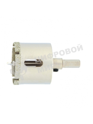 Сверло по керамической плитке и стеклу Сибртех, 35 х 55 мм, 6 гр.хв-к, с центр. сверлом