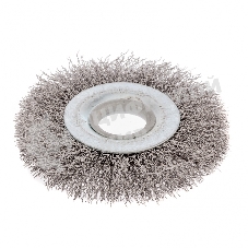 Щетка для УШМ Сибртех 100 мм, посадка 22,2 мм, плоская, витая проволока