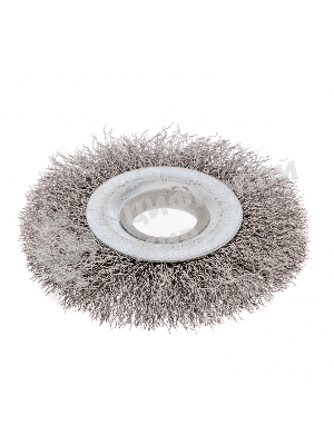 Щетка для УШМ Сибртех 100 мм, посадка 22,2 мм, плоская, витая проволока