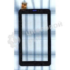 Сенсорное стекло (тачскрин) для Irbis TZ60, черное с рамкой