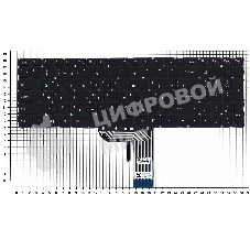 Клавиатура для ноутбука Lenovo IdeaPad 700 700-17ISK черная без рамки с подсветкой