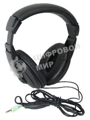 Наушники проводные Defender Gryphon HN-751 черный, накладные, 2 x Jack 3.5 мм