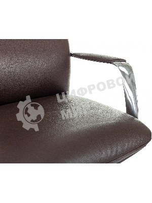 Кресло Бюрократ VEGA коричневый, кожа