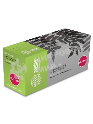 Картридж лазерный Cactus CS-TK3160 черный (12500 стр.) для Kyocera Ecosys P3045dn/P3050dn/P3055dn/P3060dn