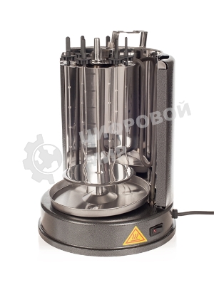 Шашлычница электрическая Kitfort KT-1404, 1400Вт серебристый