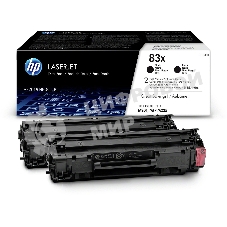 Картридж лазерный HP 83X черный двойная упаковка (CF283XD) увеличенной емкости для HP LJ Pro M201/M225, 4400стр