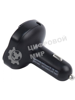 Автомобильный FM-модулятор ACV FMT-122B черный MicroSD BT USB (37576)