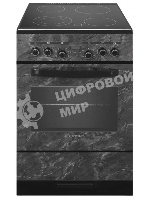 Плита электрическая Gefest ЭП Н Д 6560-03 0053 черный, конфорок 4 шт, духовка 55 л, 60 см x 85 см x 60 см