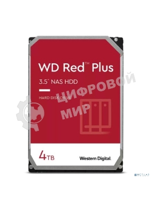 Жесткий диск Western Digital SATA 4Tb 6Gb/S 256MB RED PLUS WD40EFPX