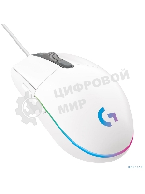 Мышь проводная Logitech G102 LIGHTSYNC белый, 8000 dpi, USB, кнопки - 6