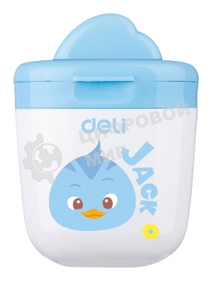 Точилка для карандашей ручная Deli ER01300, 1 отверстие, пластик, ассорти, дисплей