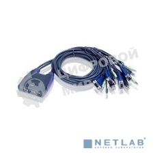 Переключатель электронный ATEN PETITE 4 PORT USB KVM SWITCH W/2.5M W/1.
