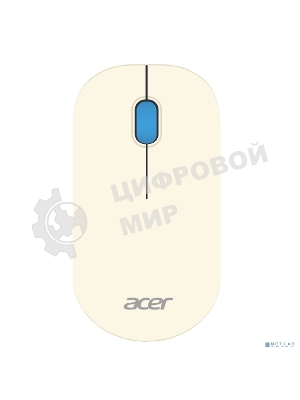 Мышь беспроводная Acer OMR205 белый/голубой, 1200 dpi, радиоканал, USB, кнопки - 3